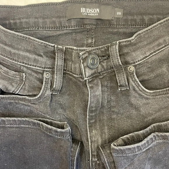 84%OFF❣️ HUDSON Barbara Super Skinny Black Jeans, 25 - Picture 8 of 13